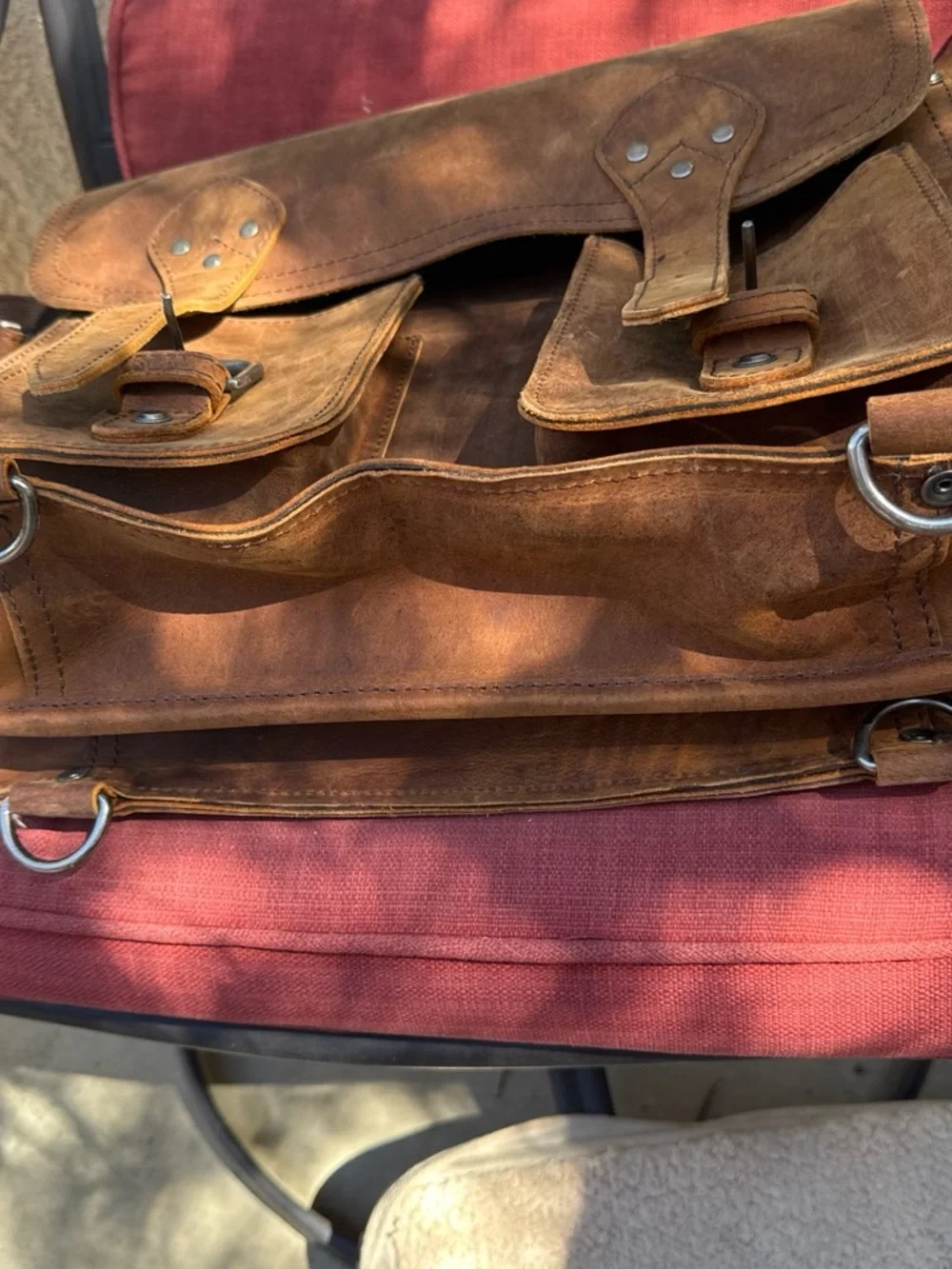 Classic Brown Leather Men’s Satchel Bag